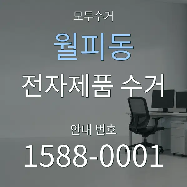 월피동 전자제품 수거 대표 안내 그래픽