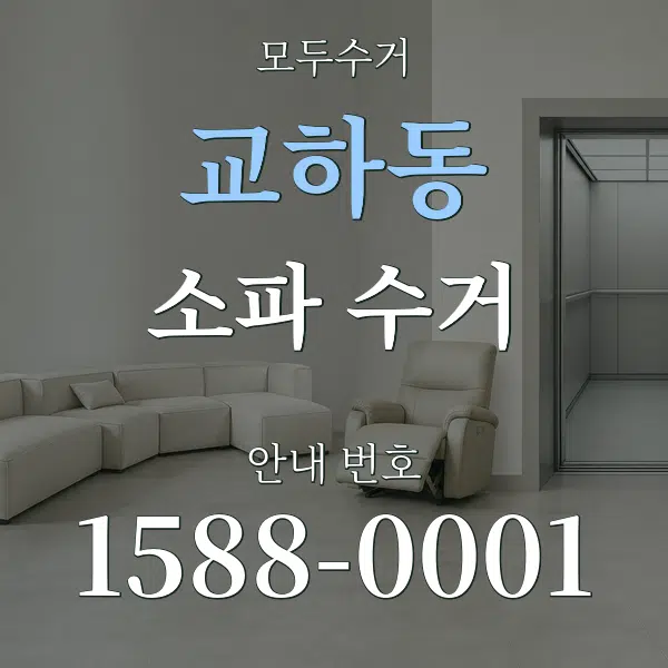 교하동 소파 수거 대표 안내 그래픽