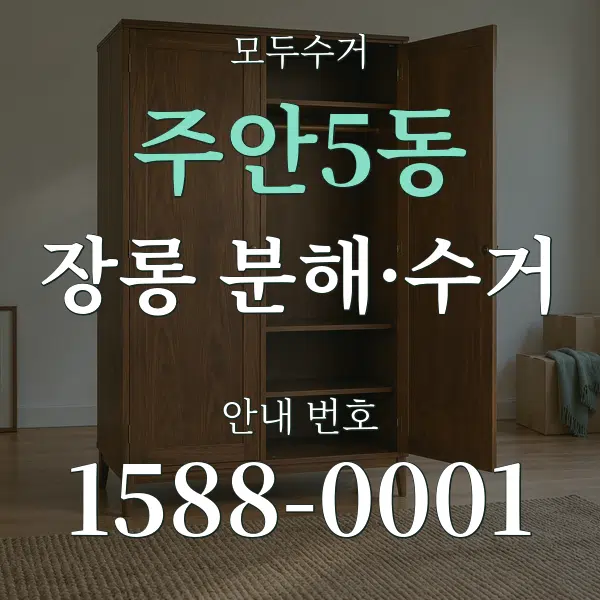 주안5동 장롱 분해·수거 대표 안내 그래픽