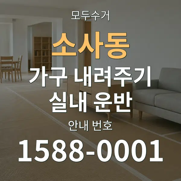 소사동 가구 내려주기·실내 운반 대표 안내 그래픽