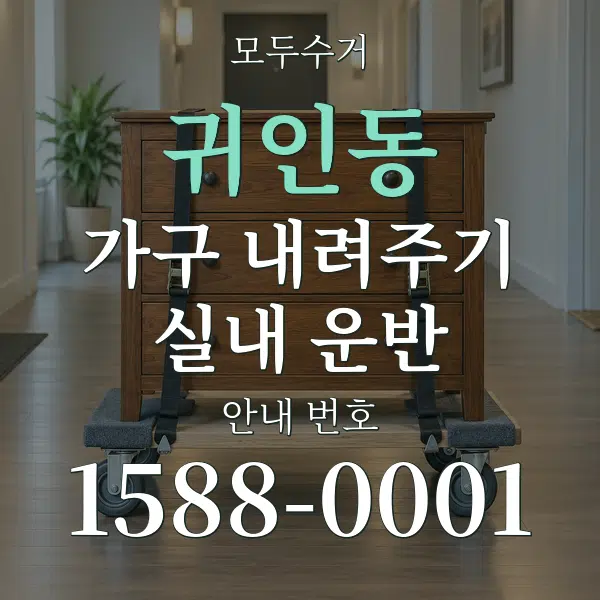귀인동 가구 내려주기·실내 운반 대표 안내 그래픽
