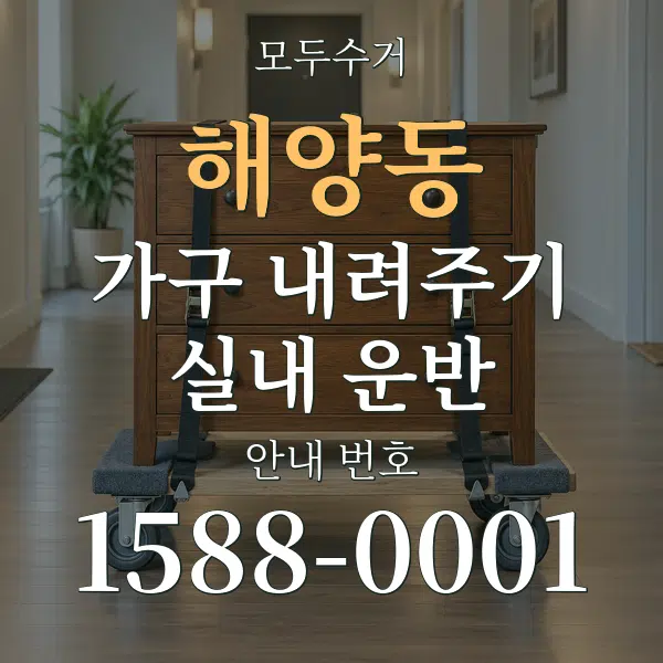해양동 가구 내려주기·실내 운반 대표 안내 그래픽