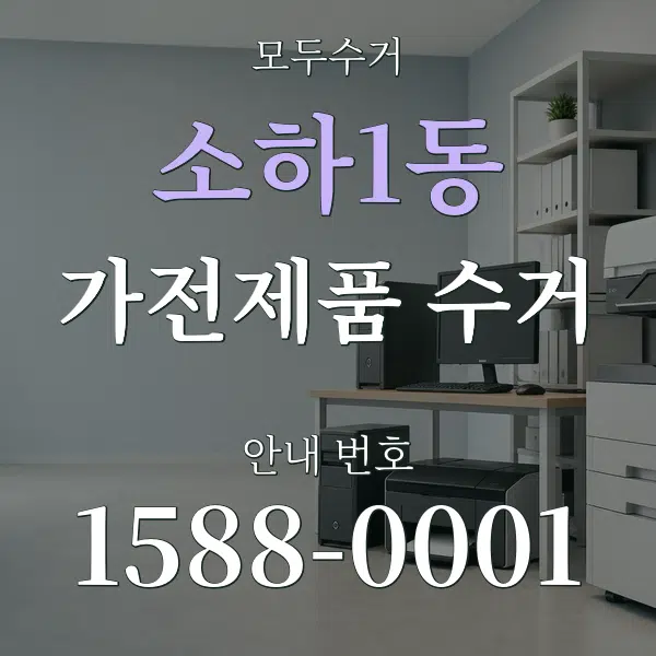 소하1동 가전제품 수거 대표 안내 그래픽