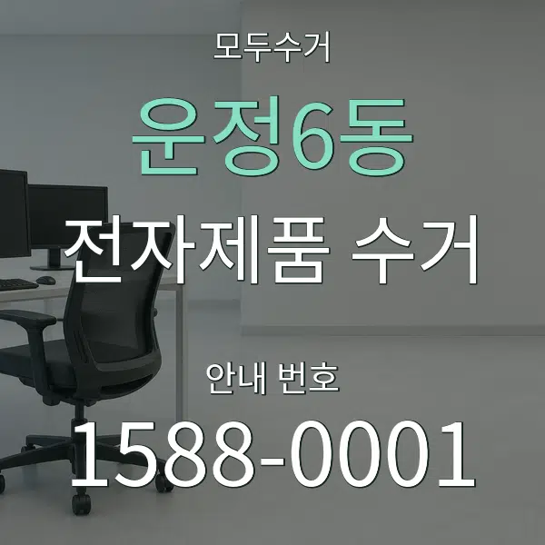 운정6동 전자제품 수거 대표 안내 그래픽