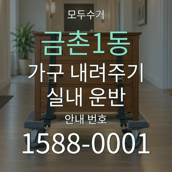 금촌1동 가구 내려주기·실내 운반 대표 안내 그래픽