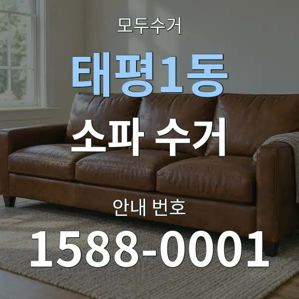 태평1동 소파 수거 대표 안내 그래픽