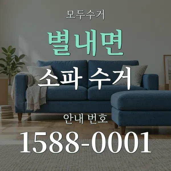 별내면 소파 수거 대표 안내 그래픽