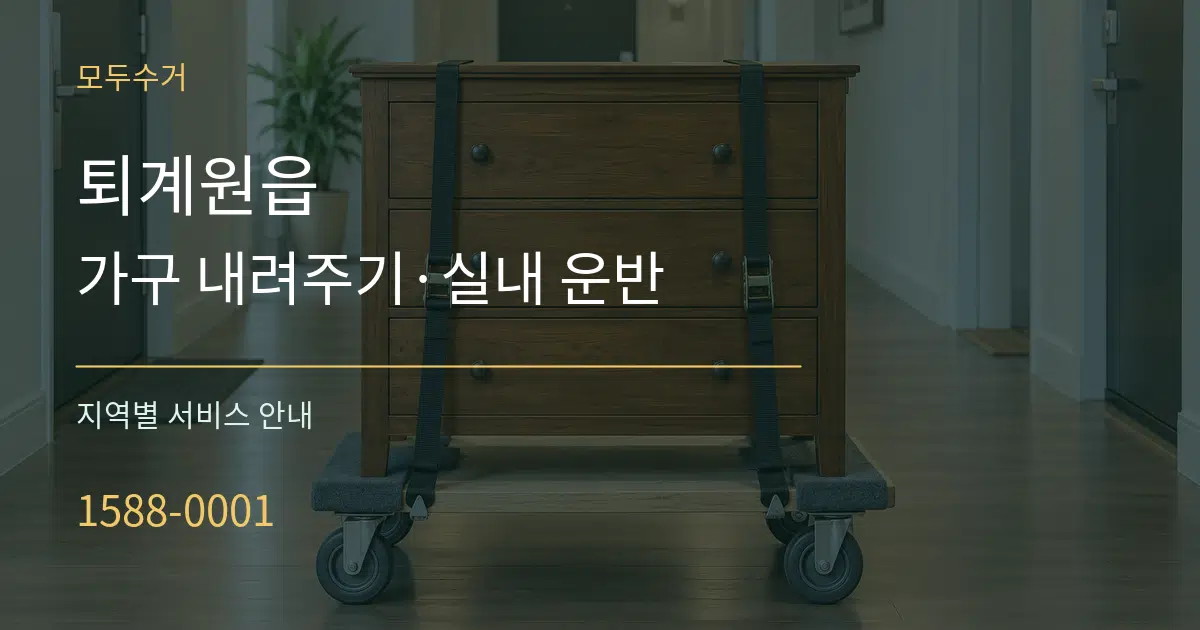 퇴계원읍 가구 내려주기·실내 운반 대표 안내 그래픽