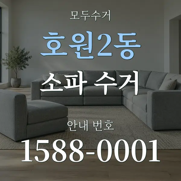 호원2동 소파 수거 대표 안내 그래픽