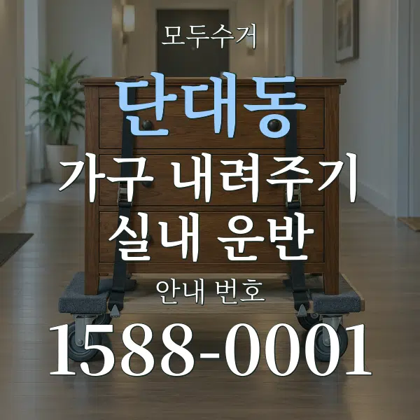 단대동 가구 내려주기·실내 운반 대표 안내 그래픽