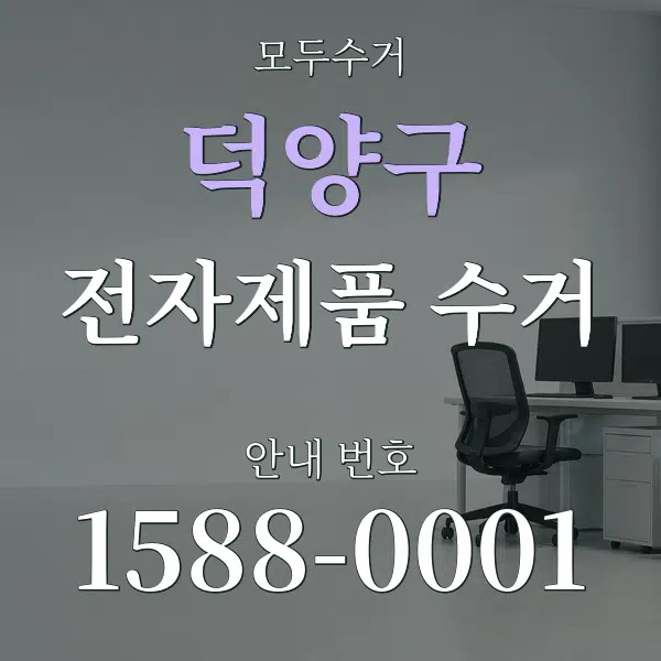 덕양구 전자제품 수거 대표 안내 그래픽