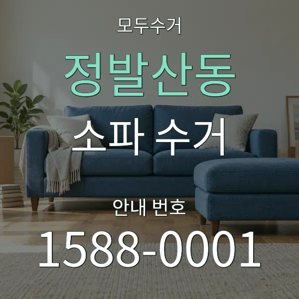 정발산동 소파 수거 대표 안내 그래픽