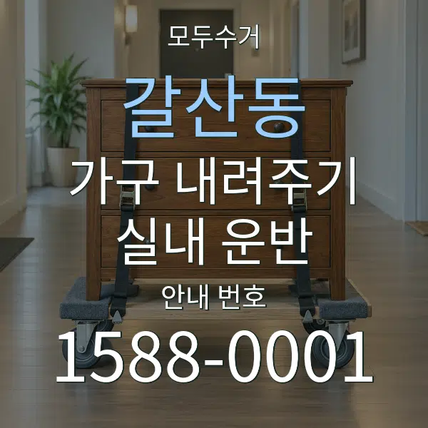 갈산동 가구 내려주기·실내 운반 대표 안내 그래픽