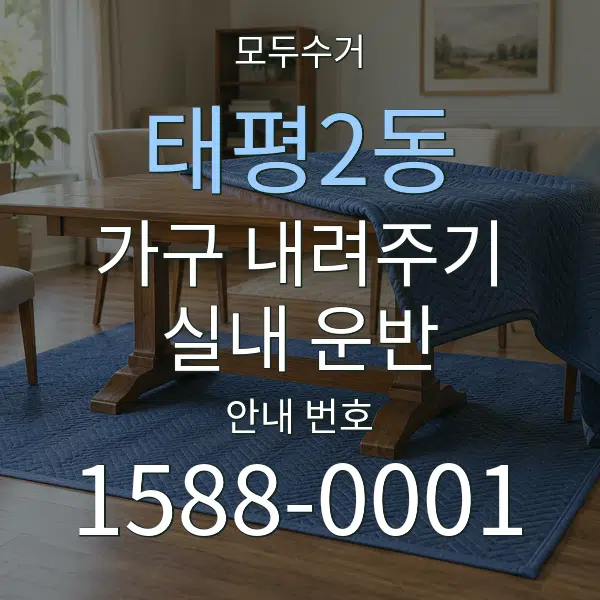 태평2동 가구 내려주기·실내 운반 대표 안내 그래픽