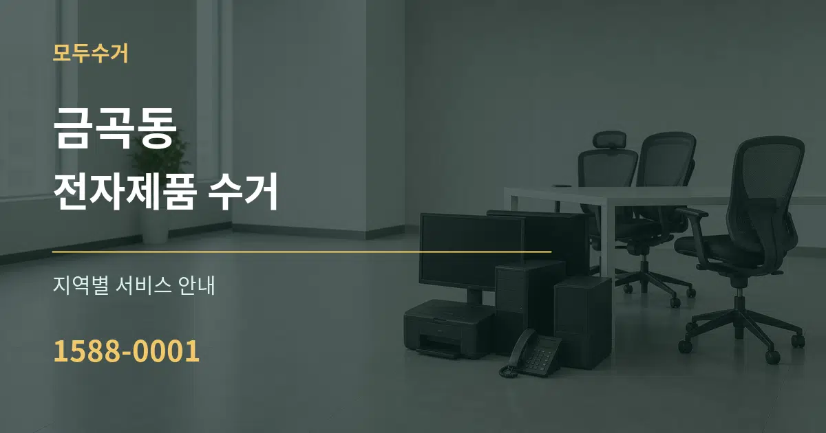 금곡동 전자제품 수거 대표 안내 그래픽