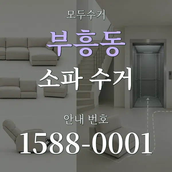 부흥동 소파 수거 대표 안내 그래픽