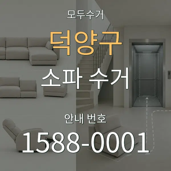 덕양구 소파 수거 대표 안내 그래픽