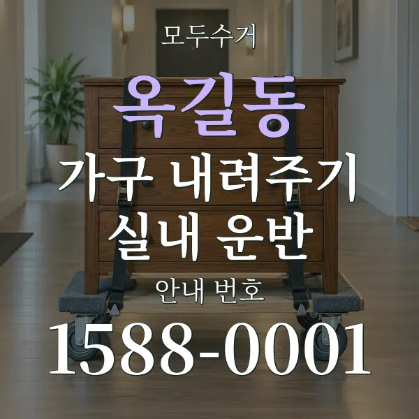 옥길동 가구 내려주기·실내 운반 대표 안내 그래픽