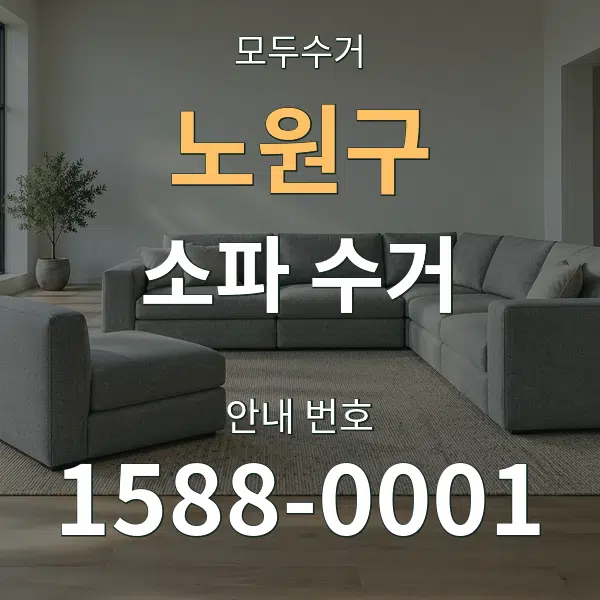 노원구 소파 수거 대표 안내 그래픽