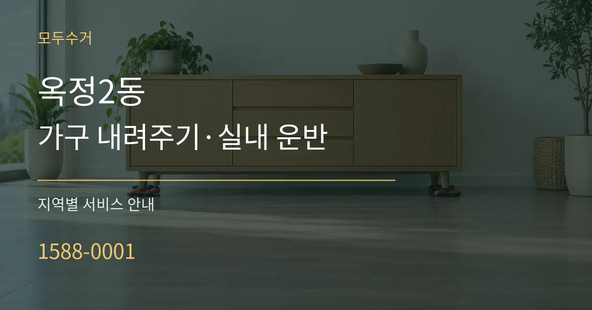 옥정2동 가구 내려주기·실내 운반 대표 안내 그래픽