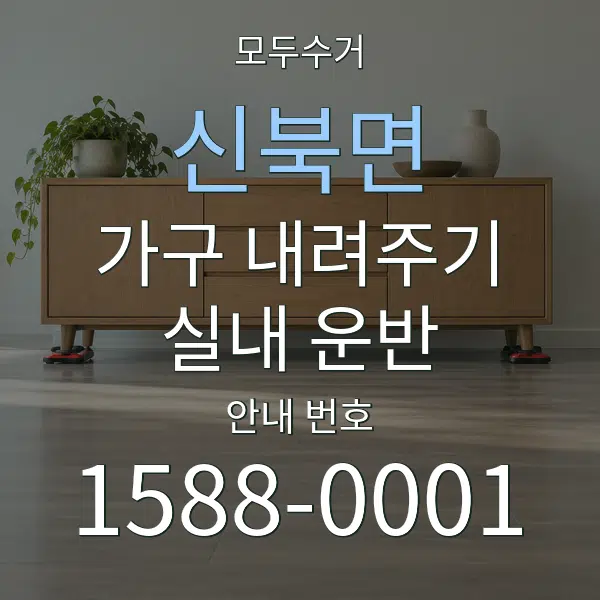 신북면 가구 내려주기·실내 운반 대표 안내 그래픽