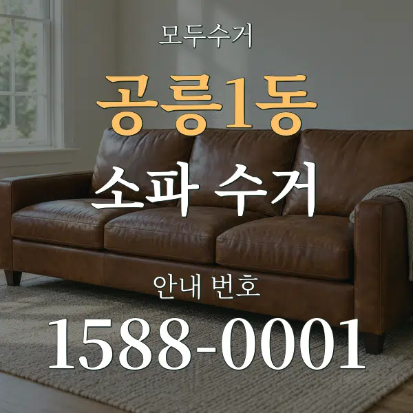 공릉1동 소파 수거 대표 안내 그래픽
