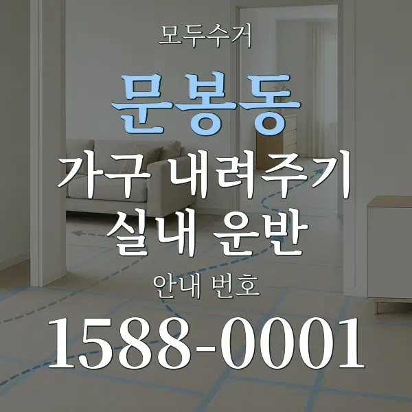 문봉동 가구 내려주기·실내 운반 대표 안내 그래픽