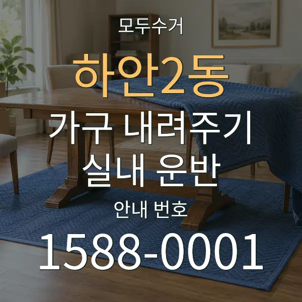 하안2동 가구 내려주기·실내 운반 대표 안내 그래픽