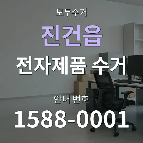 진건읍 전자제품 수거 대표 안내 그래픽