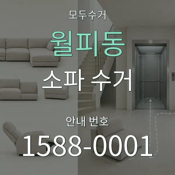 월피동 소파 수거 대표 안내 그래픽