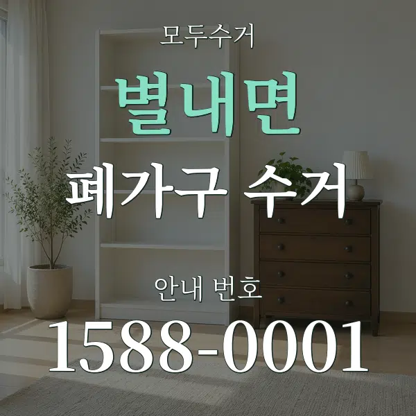 별내면 폐가구 수거 대표 안내 그래픽