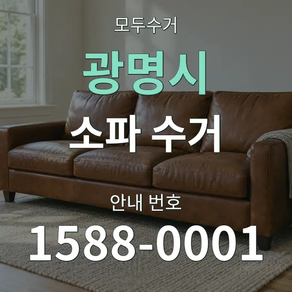 광명시 소파 수거 대표 안내 그래픽