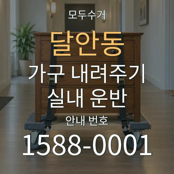 달안동 가구 내려주기·실내 운반 대표 안내 그래픽