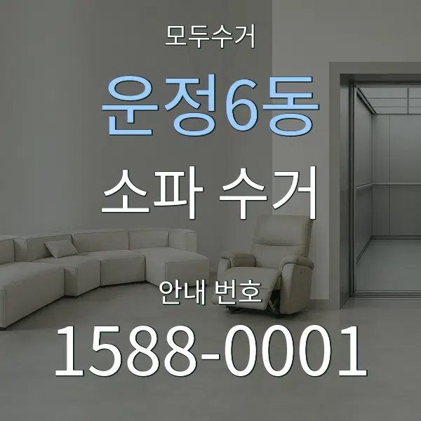 운정6동 소파 수거 대표 안내 그래픽