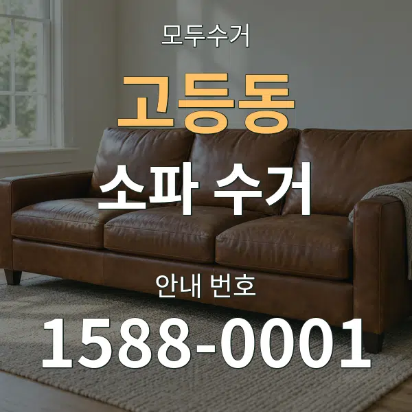 고등동 소파 수거 대표 안내 그래픽