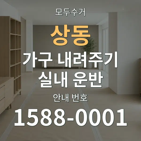 상동 가구 내려주기·실내 운반 대표 안내 그래픽