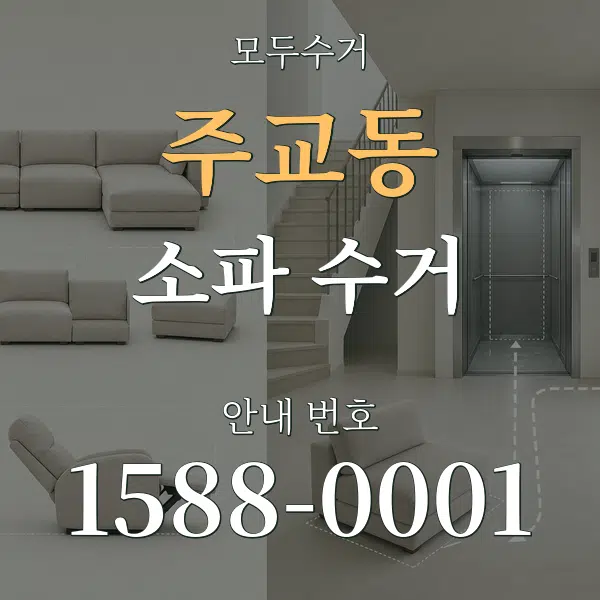 주교동 소파 수거 대표 안내 그래픽