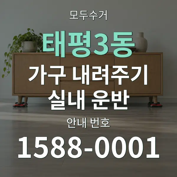 태평3동 가구 내려주기·실내 운반 대표 안내 그래픽