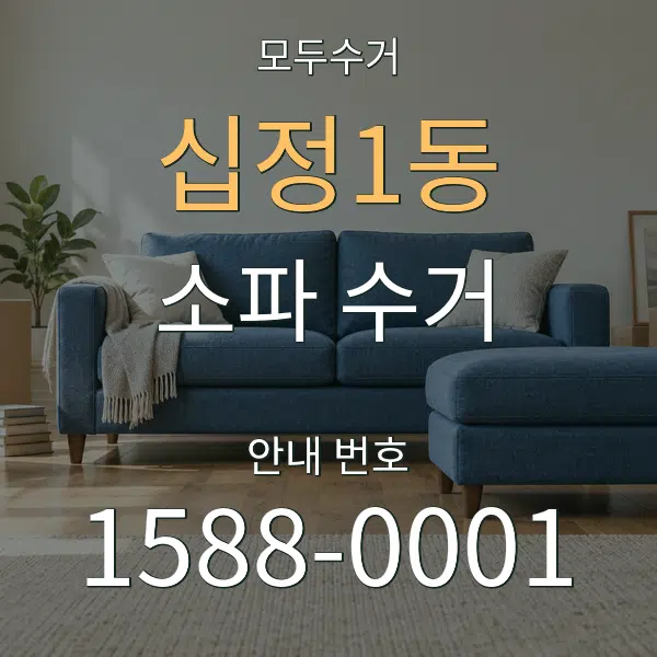 십정1동 소파 수거 대표 안내 그래픽