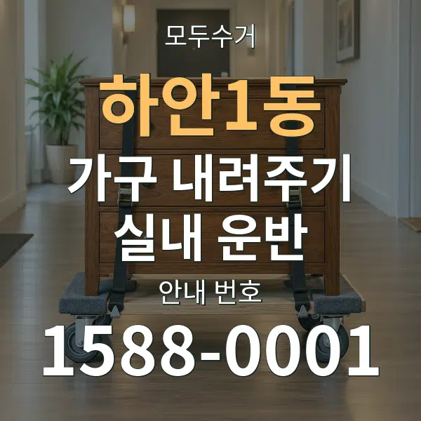 하안1동 가구 내려주기·실내 운반 대표 안내 그래픽