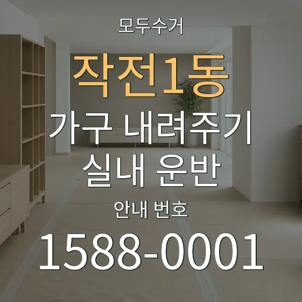 작전1동 가구 내려주기·실내 운반 대표 안내 그래픽