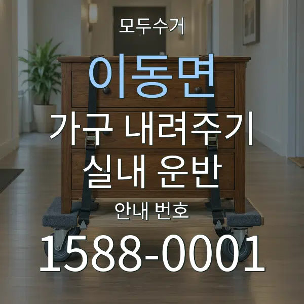 이동면 가구 내려주기·실내 운반 대표 안내 그래픽