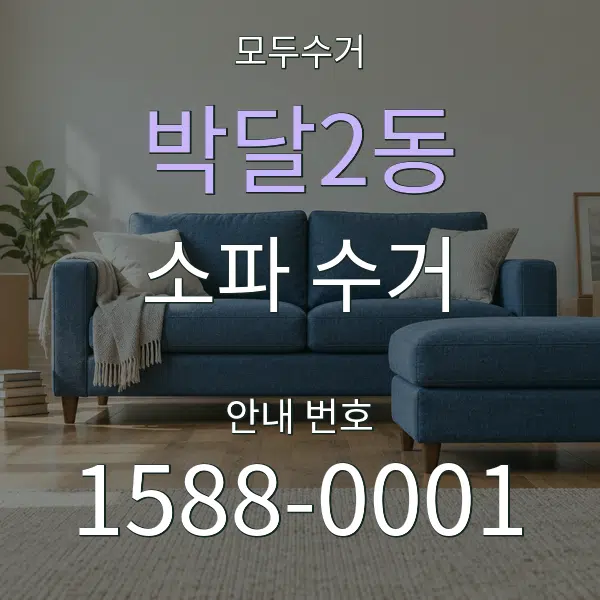 박달2동 소파 수거 대표 안내 그래픽