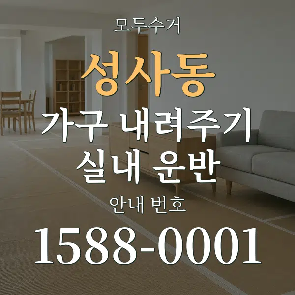 성사동 가구 내려주기·실내 운반 대표 안내 그래픽