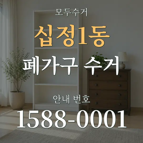 십정1동 폐가구 수거 대표 안내 그래픽
