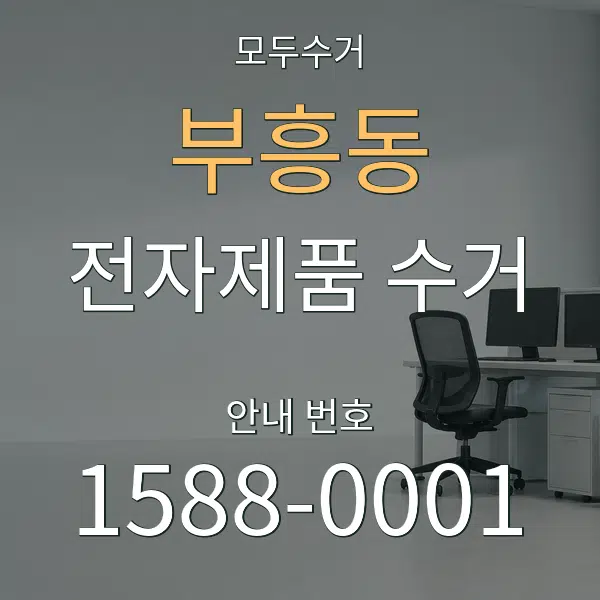 부흥동 전자제품 수거 대표 안내 그래픽