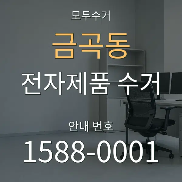 금곡동 전자제품 수거 대표 안내 그래픽