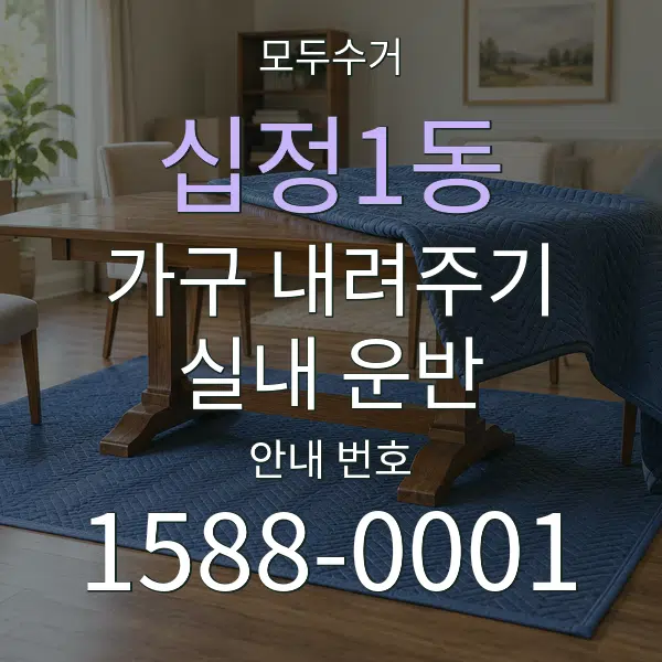 십정1동 가구 내려주기·실내 운반 대표 안내 그래픽