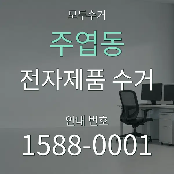 주엽동 전자제품 수거 대표 안내 그래픽