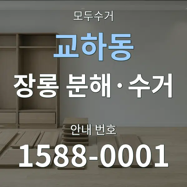 교하동 장롱 분해·수거 대표 안내 그래픽